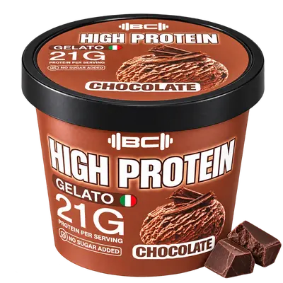 Chocolate high protein gelato